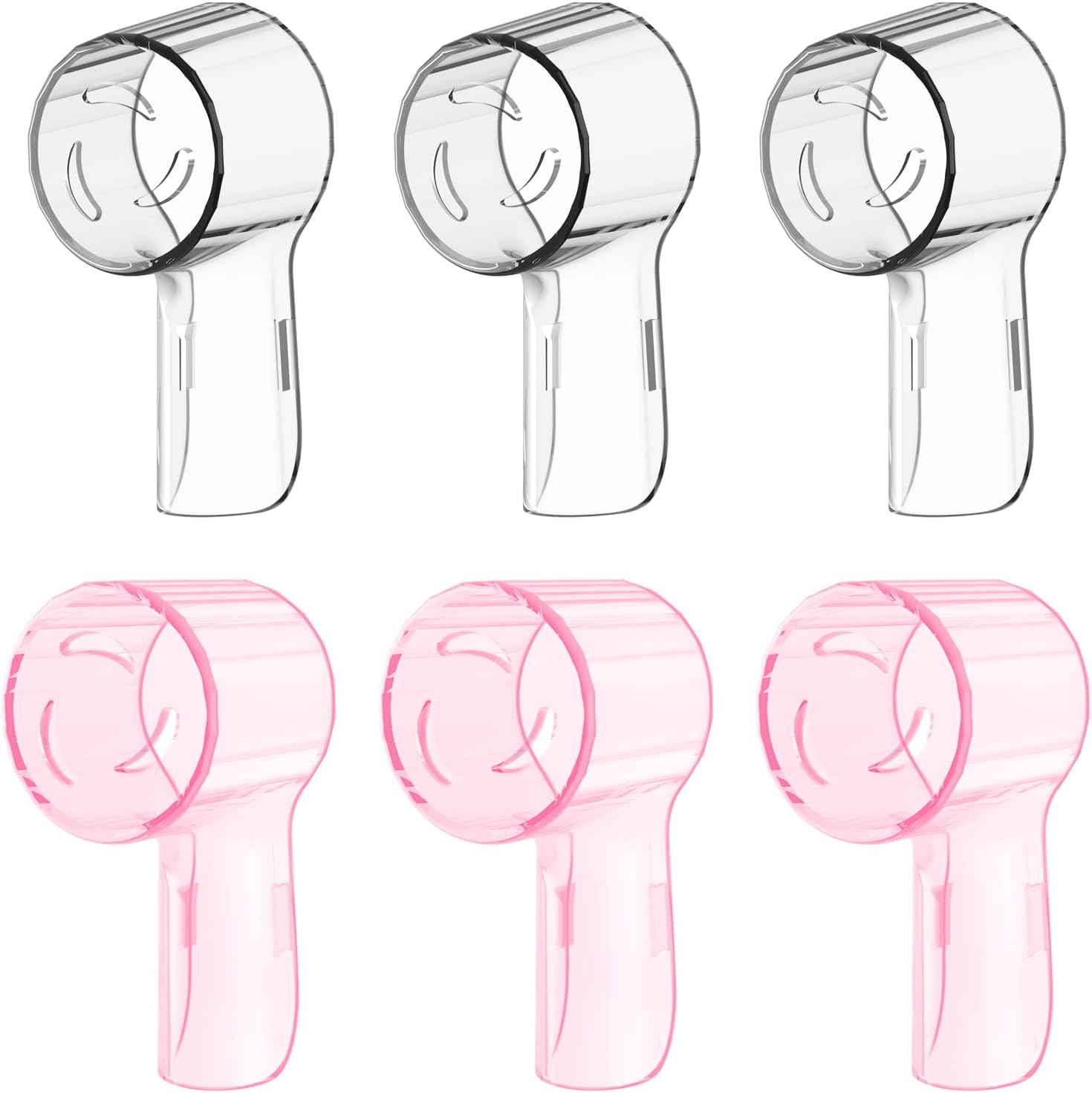 6 Pack Toothbrush Dustproof Cover Compatible with Oral B iO Ultimate Clean Gentle Care Replacment Heads and iO Series 3 4 5 6 7 7G 8 9 Electric Toothbrush, (Transparent+Rose) 6 Pack Toothbrush Dustproof Cover Compatible with Oral B iO Ultimate Clean Gentle Care Replacment Heads and iO Series 3 4 5 6 7 7G 8 9 Electric Toothbrush, (Transparent+Rose)