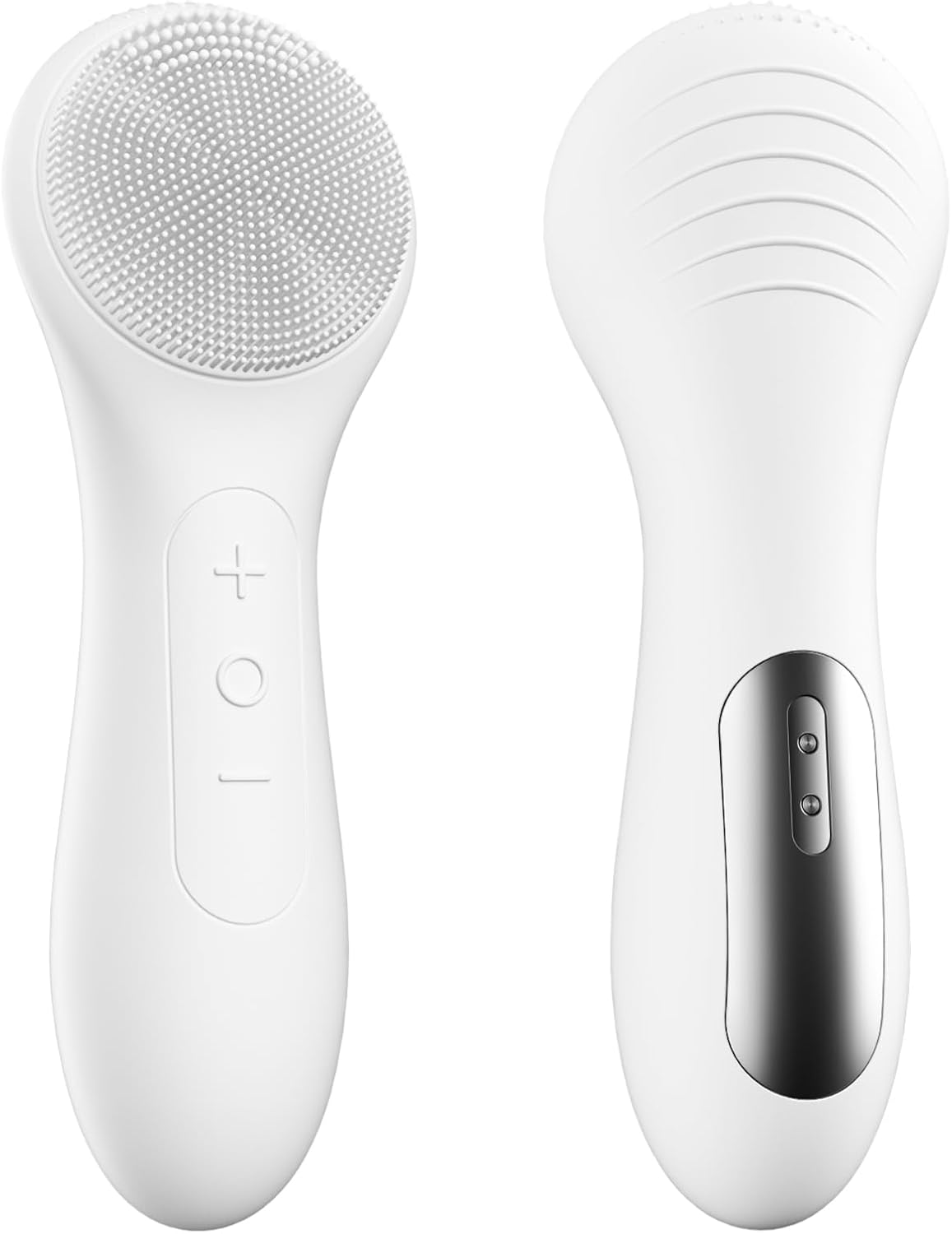 OWLMATE Facial Cleansing Brush, Electric Face Scrubber for Men & Women Waterproof Rechargeable Sonic Vibrating Soft Silicone Face Cleanser Brush for Deep Cleansing, Exfoliating, Massaging (White) OWLMATE Facial Cleansing Brush, Electric Face Scrubber for Men & Women Waterproof Rechargeable Sonic Vibrating Soft Silicone Face Cleanser Brush for Deep Cleansing, Exfoliating, Massaging (White)