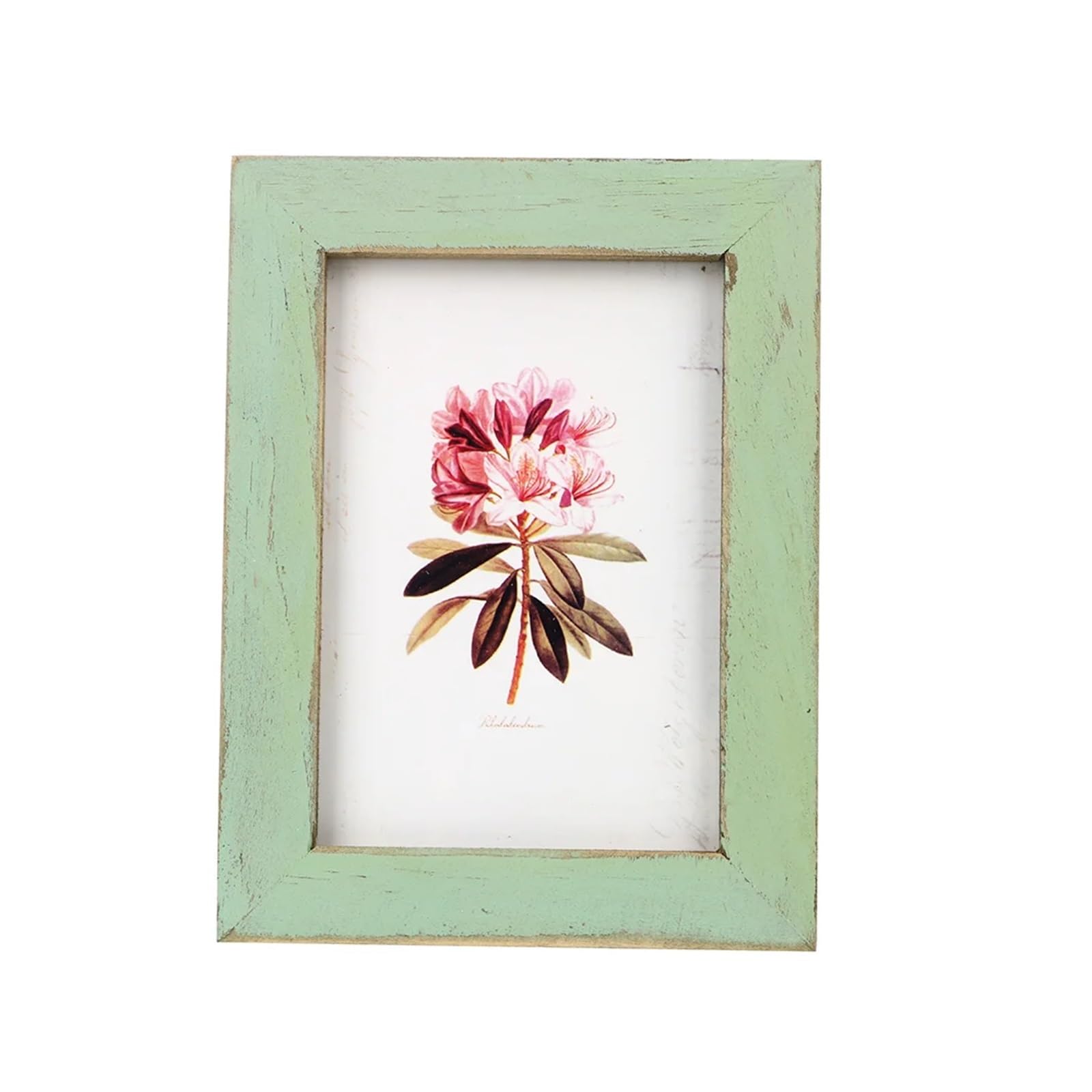 Picture Frames Wooden Wedding Couple Pictures Frames Present Vintage Photo Frame Home Decor Creative(Light green)
