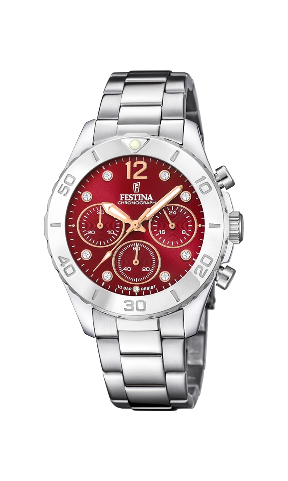 Festina Women's F20603-2 Boyfriend 39mm Quartz Watch in Silver