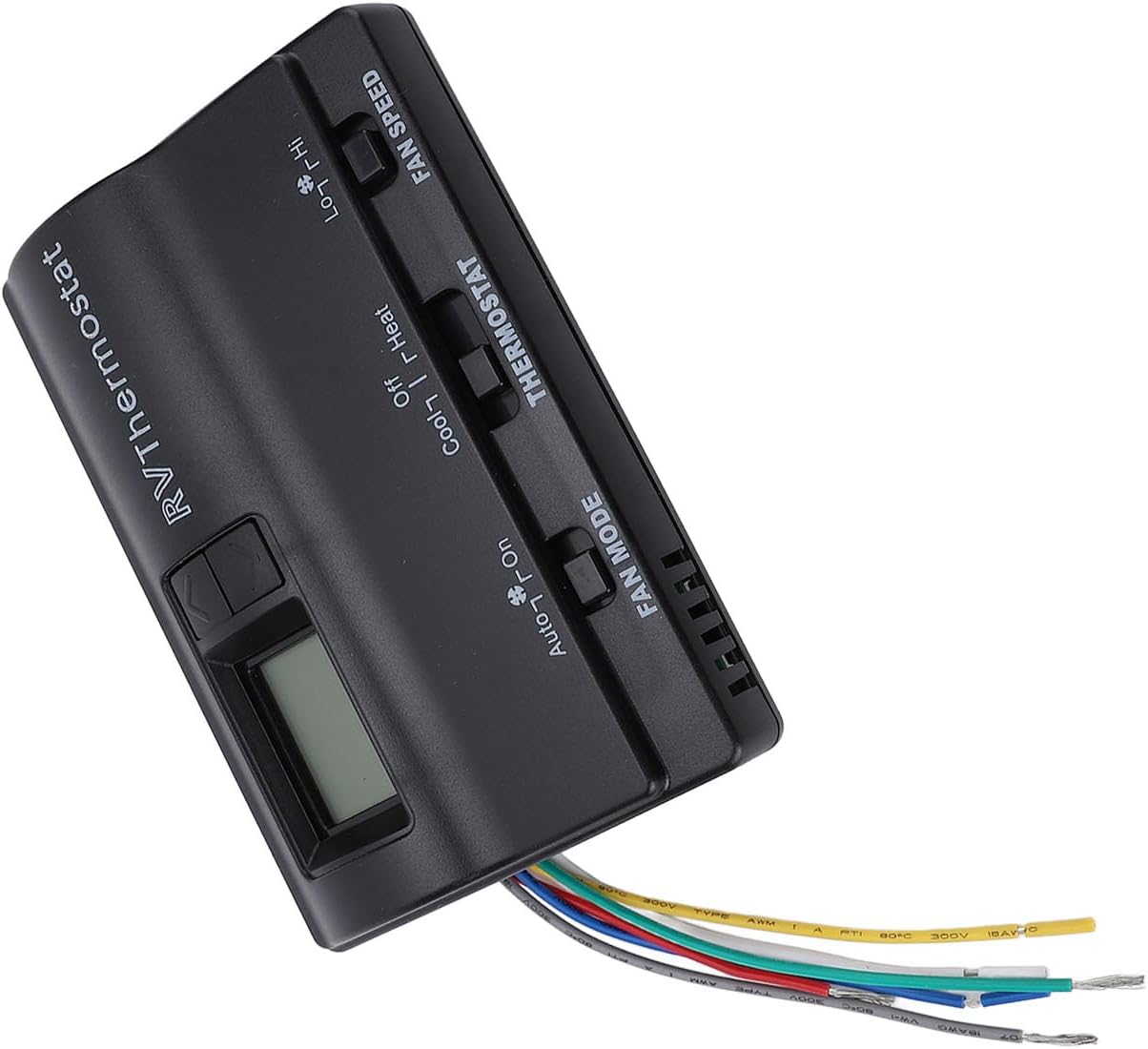 Cryfokt RV Digital Thermostat Heat, 83303862 3 Adjustment Modes Wall Mounted Replacement T Stat with Wiring Instructions, ABS Shell Material Heat Cool T Stat