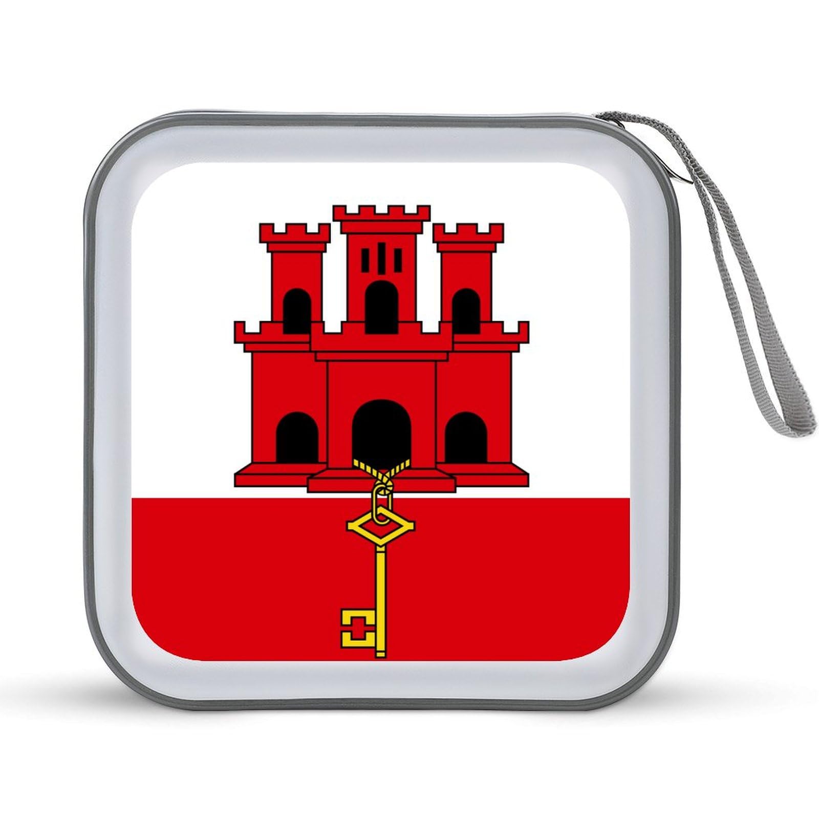 Gibraltar Flag CD Case DVD Storage Case Portable