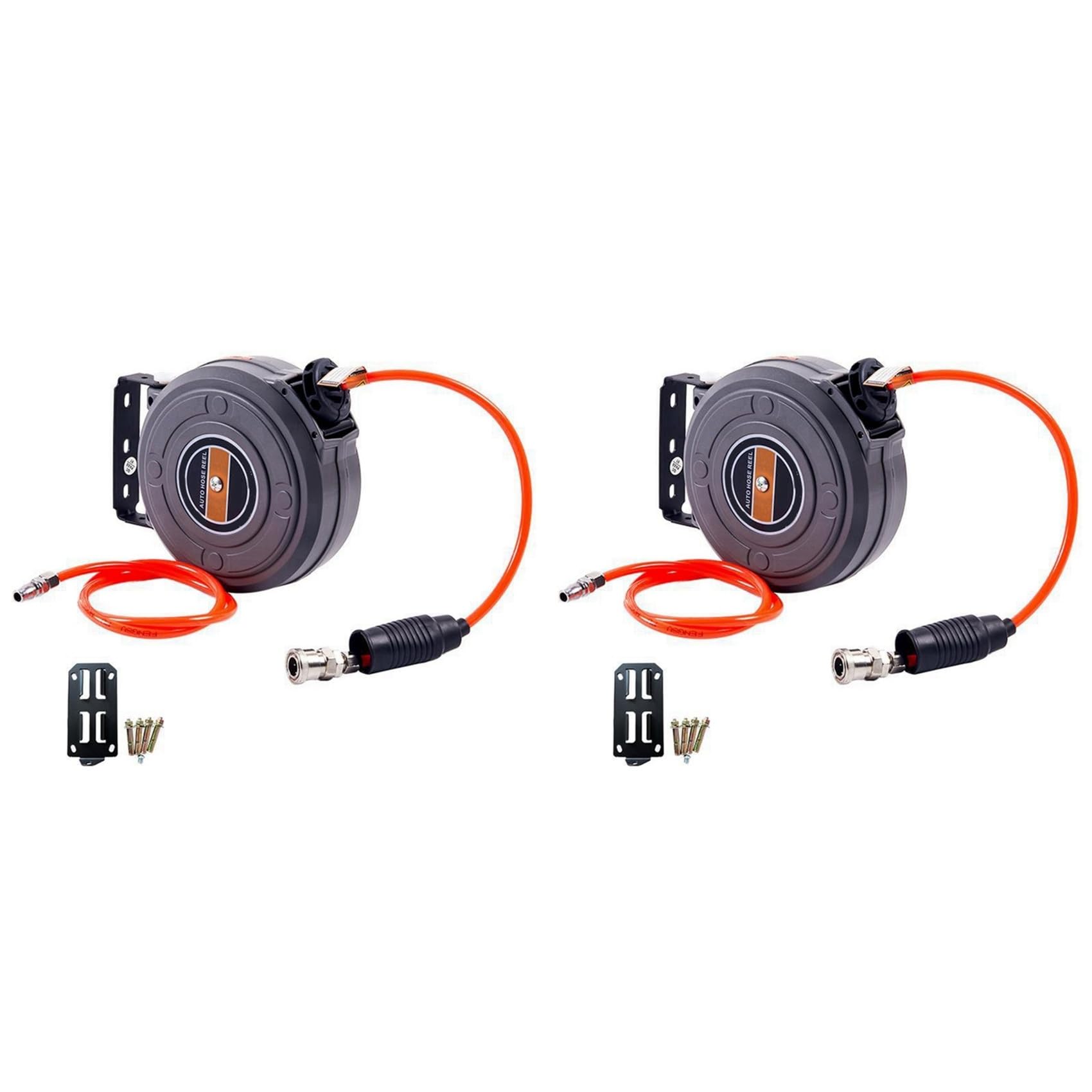Jnchdghwa As Shown 2X Air Drum Automatic Retractable Air Drum Hose Reel Hose Retractor Reel For Car Washing Car Beauty And Repair