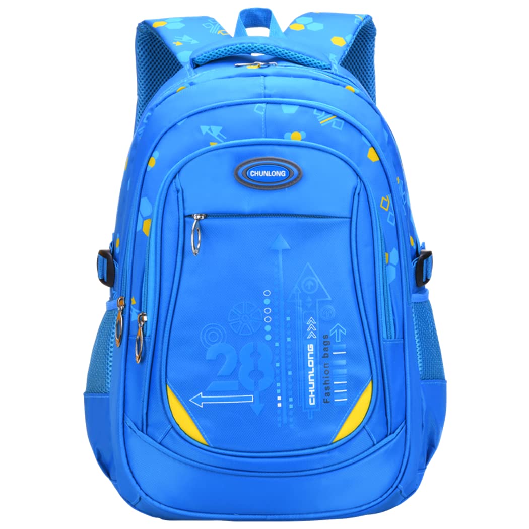 Geometric-Print Backpacks for Teen Boys School, Bookbags for Boys Elementary, School Bags for Boys