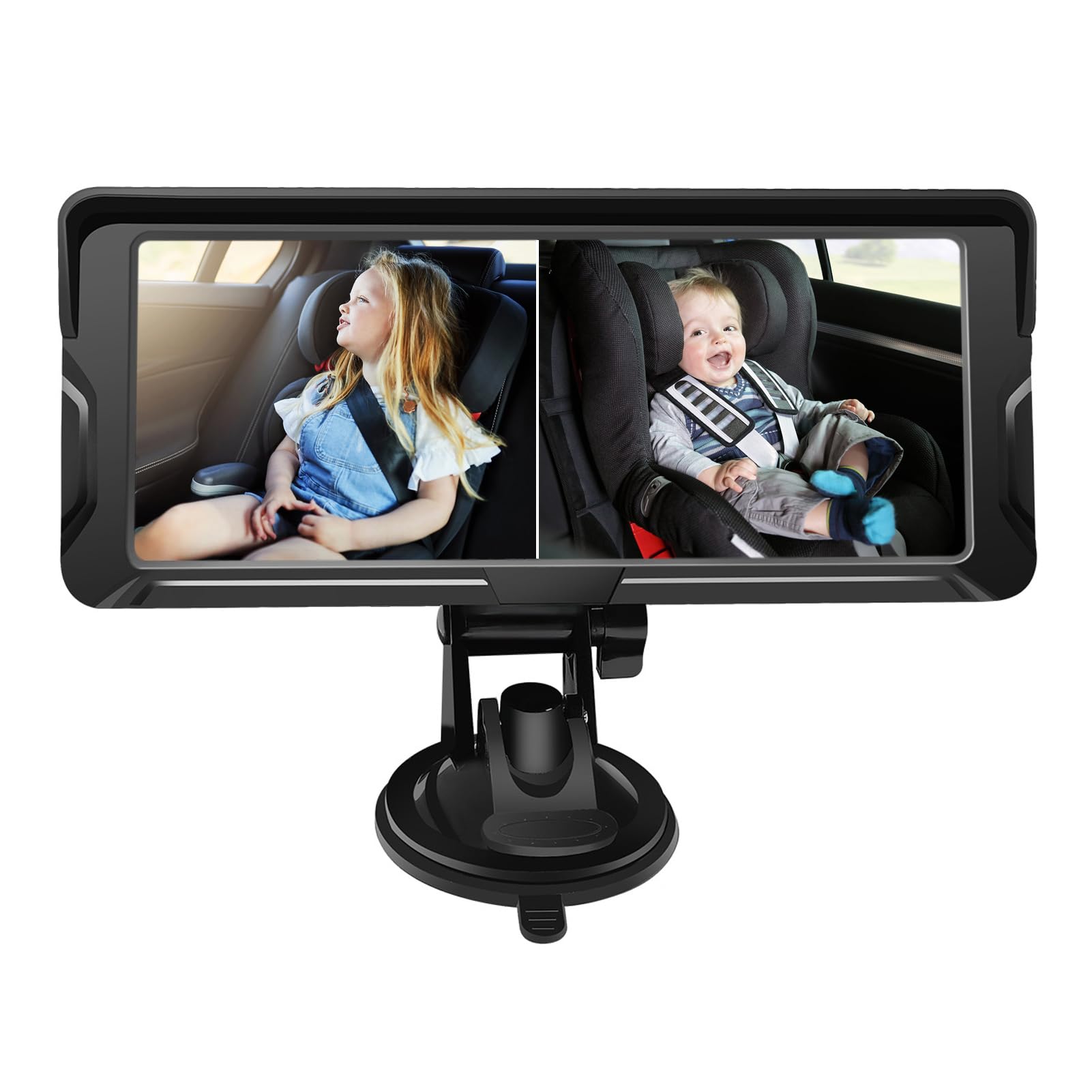 Generic Kamera Samochodowa dla Dzieci, Dwukanałowy Monitor 1080P o Przekątnej 6,86 Cala, Skierowany Tyłem do Kierunku Jazdy, Odpowiednia do Montażu na Siedzeniu - Zwiększone Bezpieczeństwo i łatwa