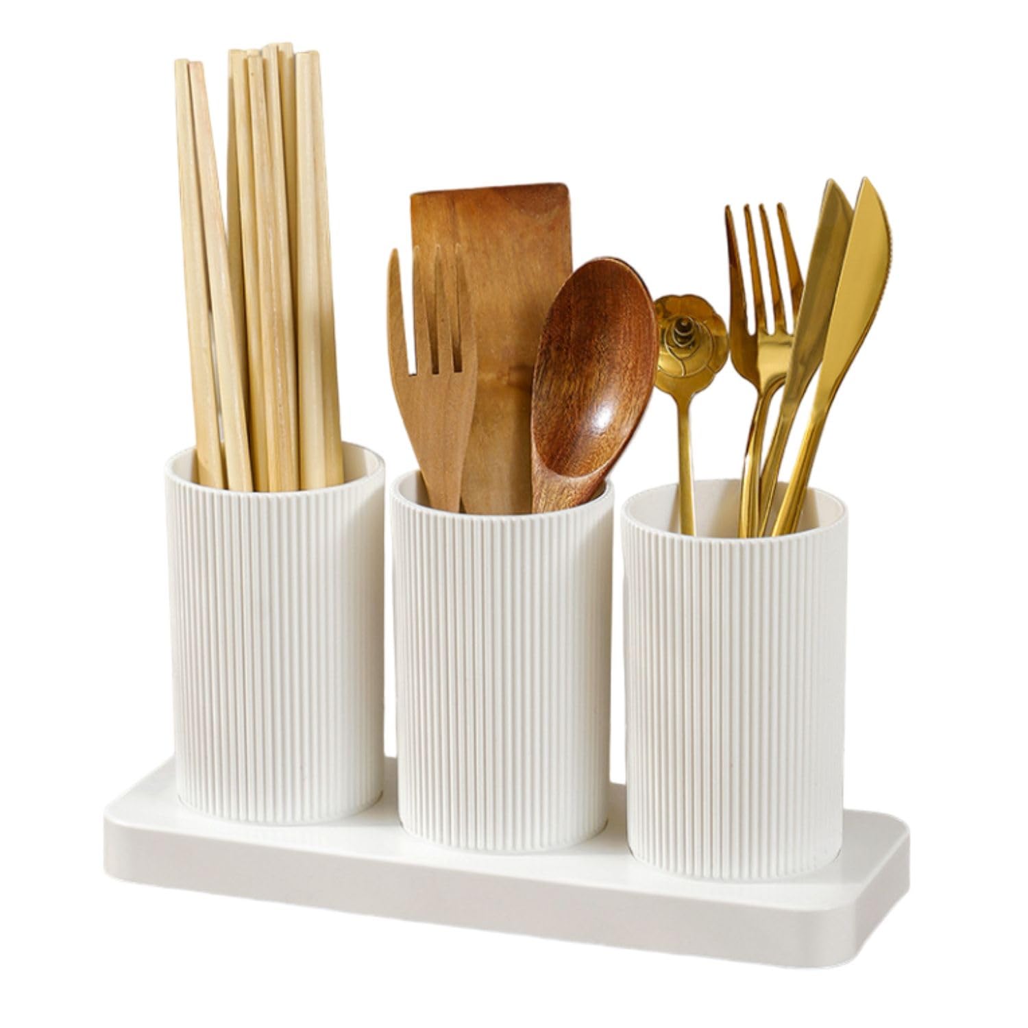 FunBlast Kitchen Organizer - Plastic Self Draining Tableware Storage Box - Spoon, Knife, Fork, Chopstick, Cutlery Holder, Organizer Stand for Kitchen, Dining Table (B0D8J5DNTT) Amazon Price History, Amazon Price Tracker