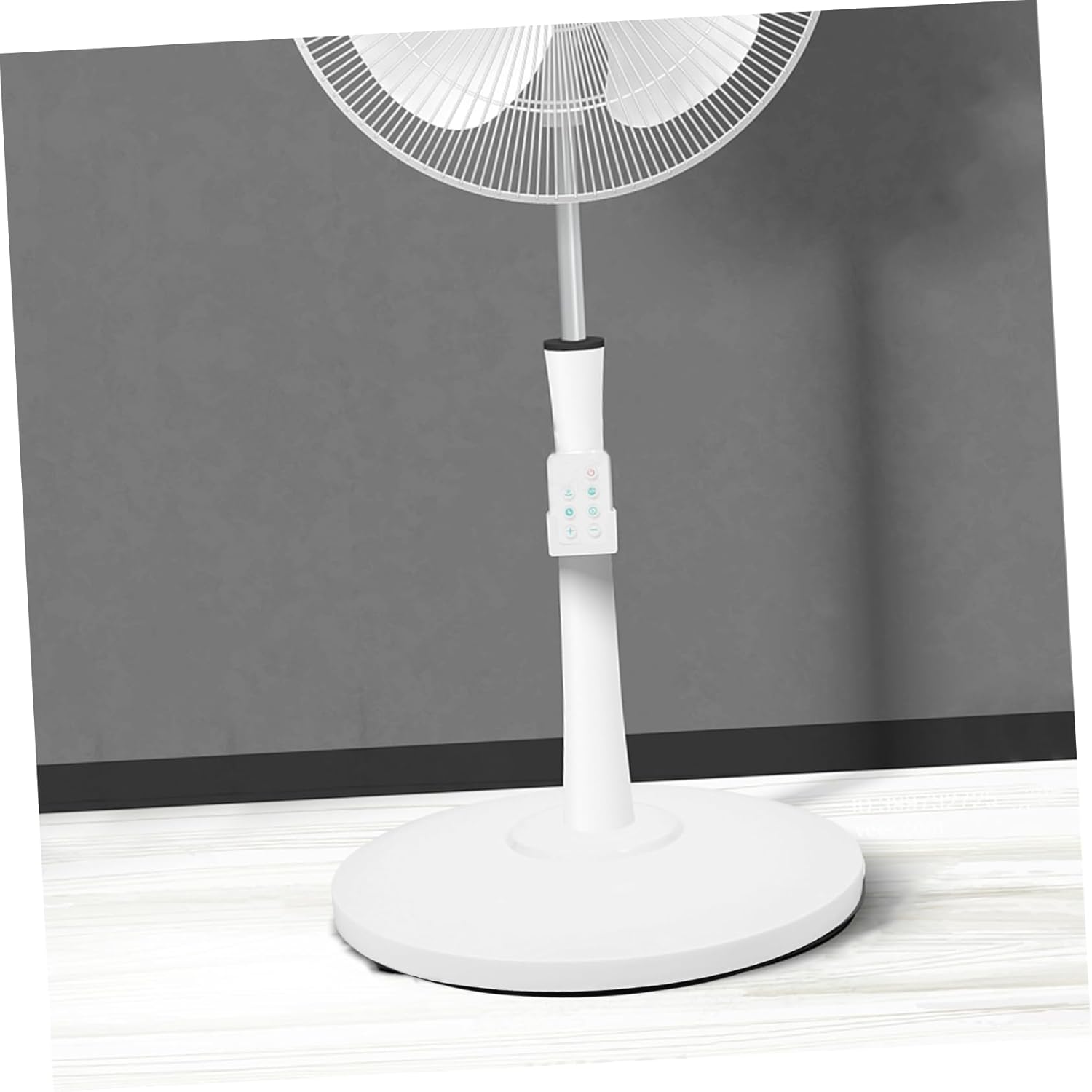 Cabilock Fan Bottom Base Replacement Universal Stand up Fan Base Replacement Easy-clean Surface Floor Fan Chassis Part Black