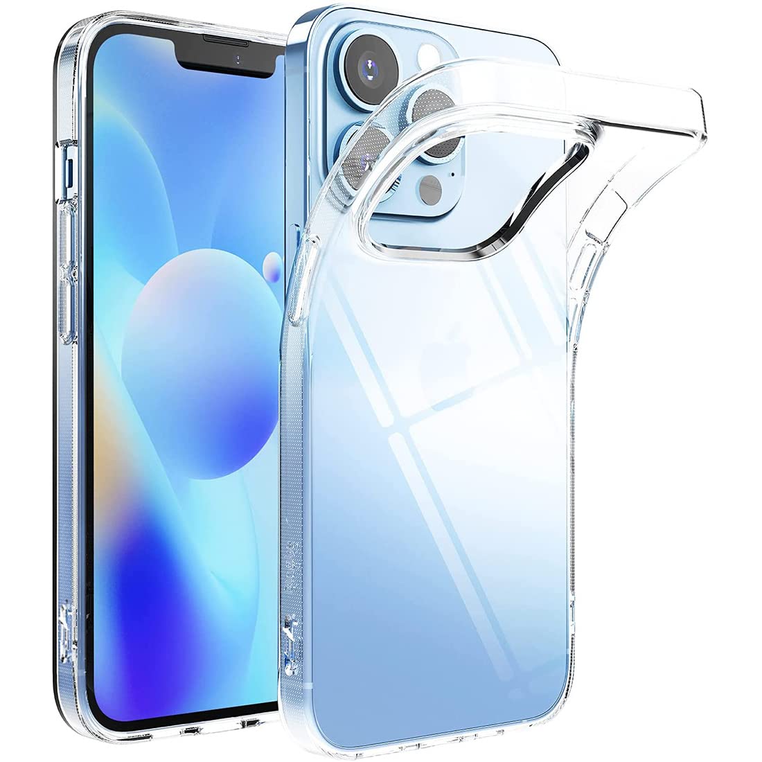 Casotec Crystal Clear Back Case | Raised Bumps for Camera & Screen Protection | Clear Soft Silicone Back Case Cover for Apple iPhone 13 Pro Max (6.7 inch) (TPU | Transparent) (B09J56TPFQ) Amazon Price History, Amazon Price Tracker