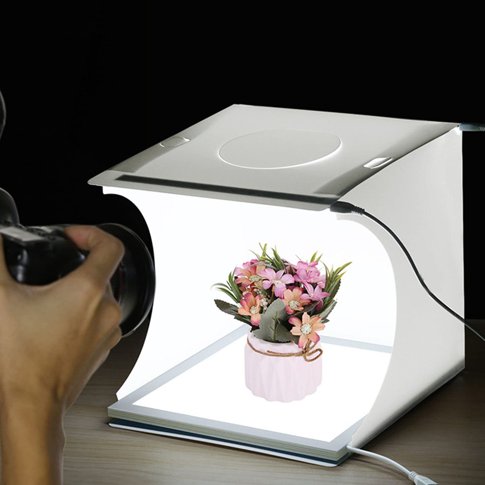 Scatola Luminosa per Foto, Pannello Luminoso Senza Ombre LED da 29 Cm/11,4, Luce Inferiore per Fotografia 800LM, 6000K-6500K, per la Fotografia di Prodotti di Gioielleria