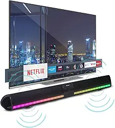 Caixa De Som Soundbar Bluetooth Tv Smart Home Theater Barra Com LED RGB Sem Fio