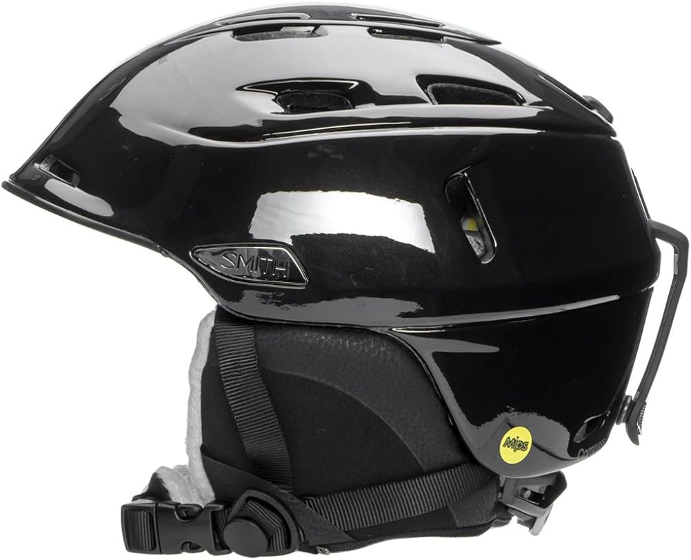 Smith Optics Compass MIPS Adult Ski Snowmobile Helmet BLACK PEARL Small (51-55CM)