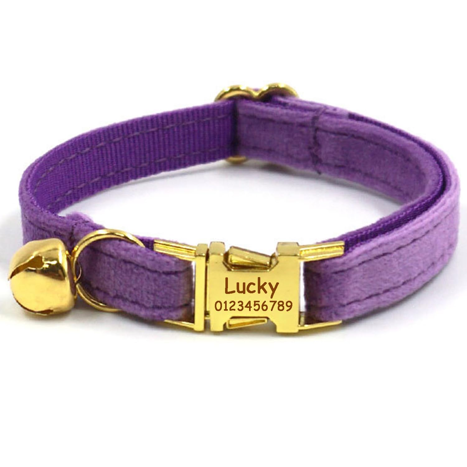 Cat Collar Personalized with Name Tag & Bells Optional Airtag Holder & Bow-tie Colorful Cute Cat Collars for Girls & Boys Cats Soft Durable Custom