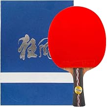 Table Tennis Bat can Enhance Control, Rotation and Strength, Pingpong Paddle for Indoor and Outdoor As Shown Short Handle No. 1