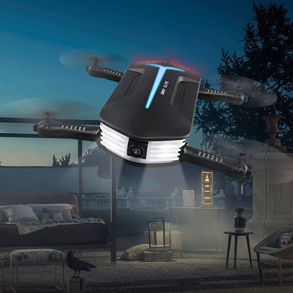 H37 Mini Dron z kamerą 720P RC Quadcopter dla dorosłych Początkujący ze światłami LED, czujnikiem grawitacji, inteligentnym ustawieniem wysokości, wirowaniem kaskaderskim, startem/lądowaniem j