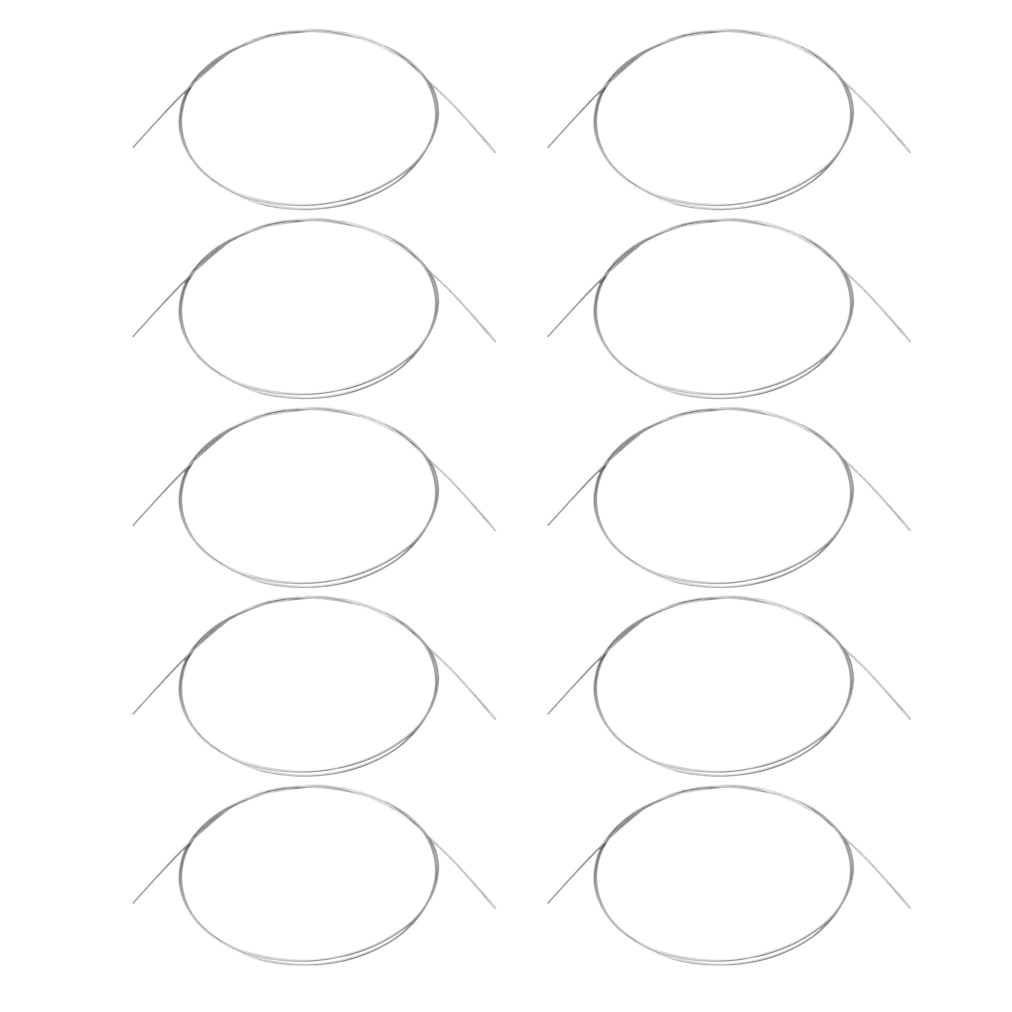 Lot de 10 cordes pour piano Argenté 100 cm Longueur 0,1 cm Diamètre 18 #