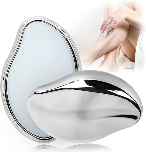 Aoderda Borrador de pelo de cristal para mujeres y hombres, removedor de pelo de cristal reutilizable, herramienta de exfoliación mágica sin dolor,