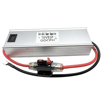 16V83F Supercapacitor Automotive Rectifier Module 2.7V500F Super Capacitor with Voltmeter Self-Recovery Fuse