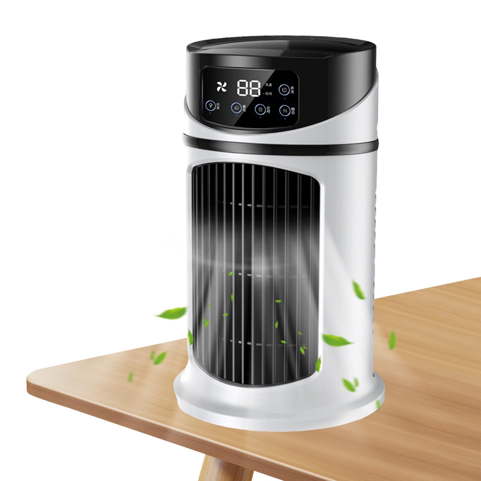 Rafraîchisseur d'air portable et ventilateur humidificateur de bureau silencieux