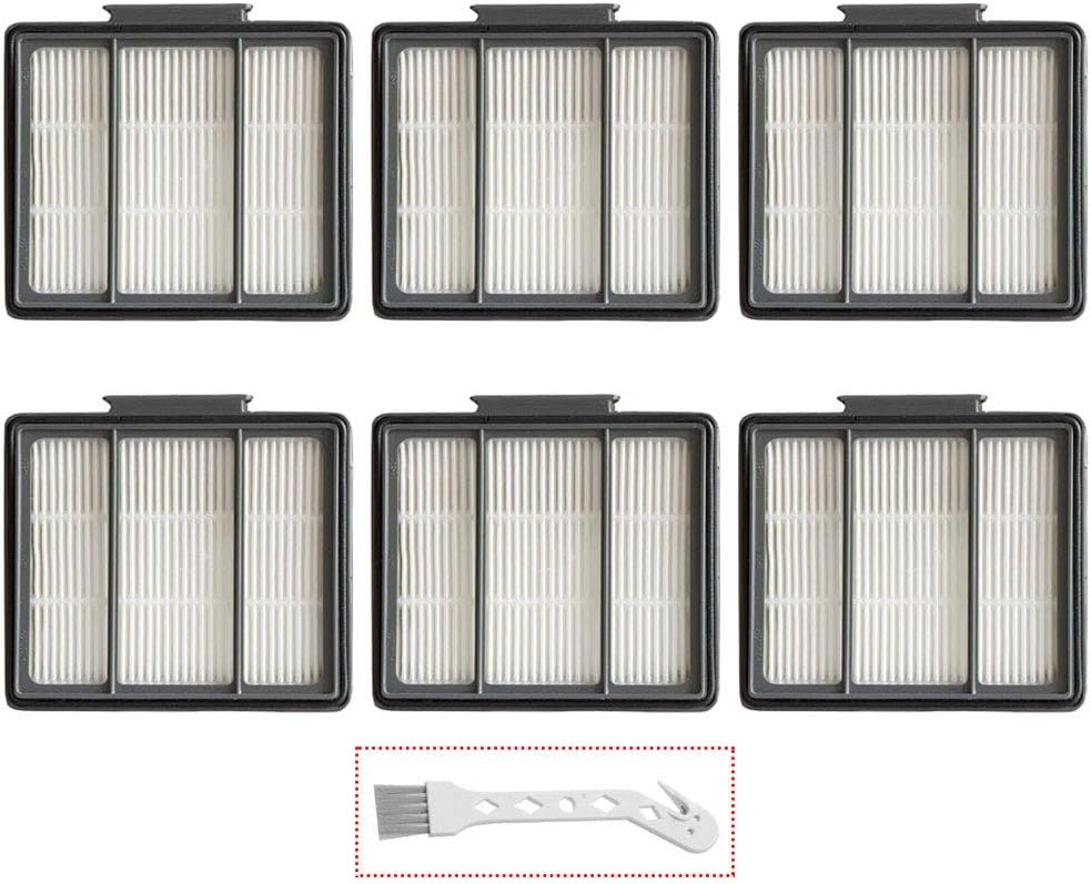 Lemige 6 Pack Replacement Filter for Shark ION Robot R85 RV850 RV850BRN RV850WV R851WV RV700_N RV720_N R87 R76 RV871 RV761 AV751 IQ Robot R101AE Series Vacuums (6 Pack HEPA Filters)