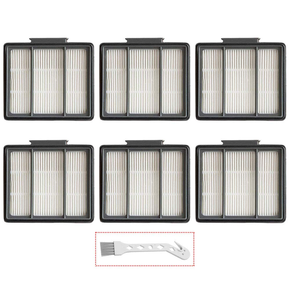 Lemige 6 Pack Replacement Filter for Shark ION Robot R85 RV850 RV850BRN RV850WV R851WV RV700_N RV720_N R87 R76 RV871 RV761 AV751 IQ Robot R101AE Series Vacuums (6 Pack HEPA Filters)