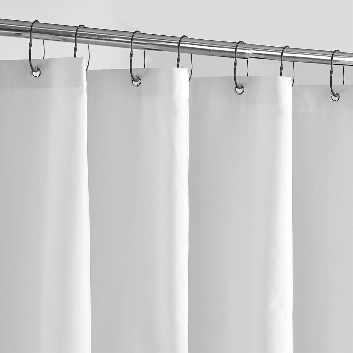 BESPORTBLE 30pcs Oval Metal Shower Curtain Rings Hooks Rustproof Open Design for Hanging Drapery Bath Curtains Strong Load Bearing Bathroom Decor