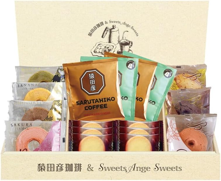 春の贈り物便り 猿田彦珈琲&amp;スイーツアンジュ洋菓子ギフト セット内容/プレーンクッキー&times;6、猿田彦珈琲（ザ･コーヒーバッグ･