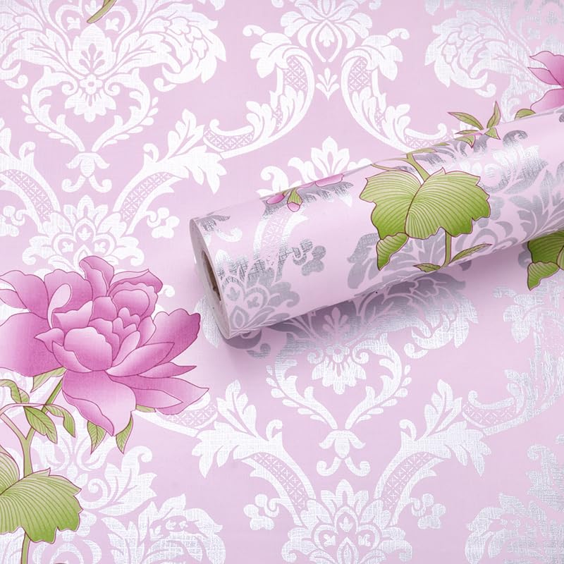 Wall Trust 200CMX45CM [9178]-Pink Heather Rangoli -Self Adhesive Wall Paper for Living Room Bed Room Kitchen Hall Peel and Stick Vinyl Wall Paper-9 SQFT (B0D9DHP2VM) Amazon Price History, Amazon Price Tracker