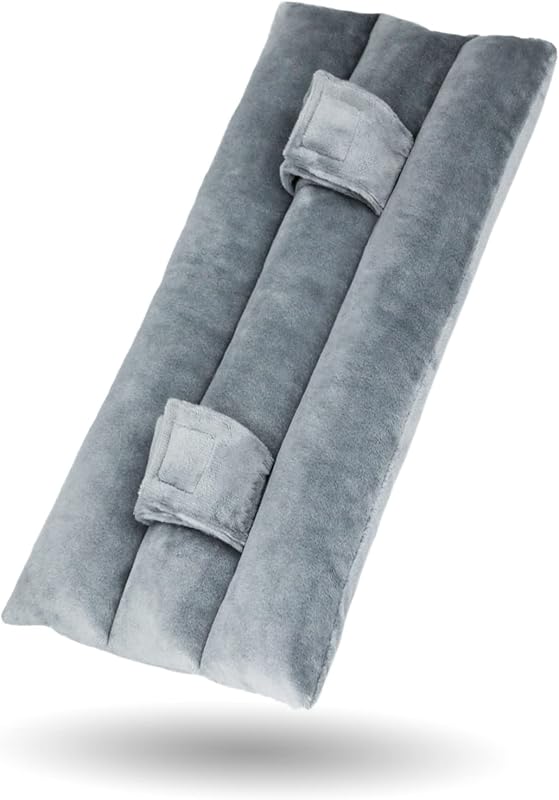 BELINOUS Seat Belt Pillows for Post Mastectomy Surgery (Gray) | Seatbelt Chest Cushion Pads Protector for Car After Heart Surgery, Port Pillows for Chemo and Breast Cancer Patients' Comfort