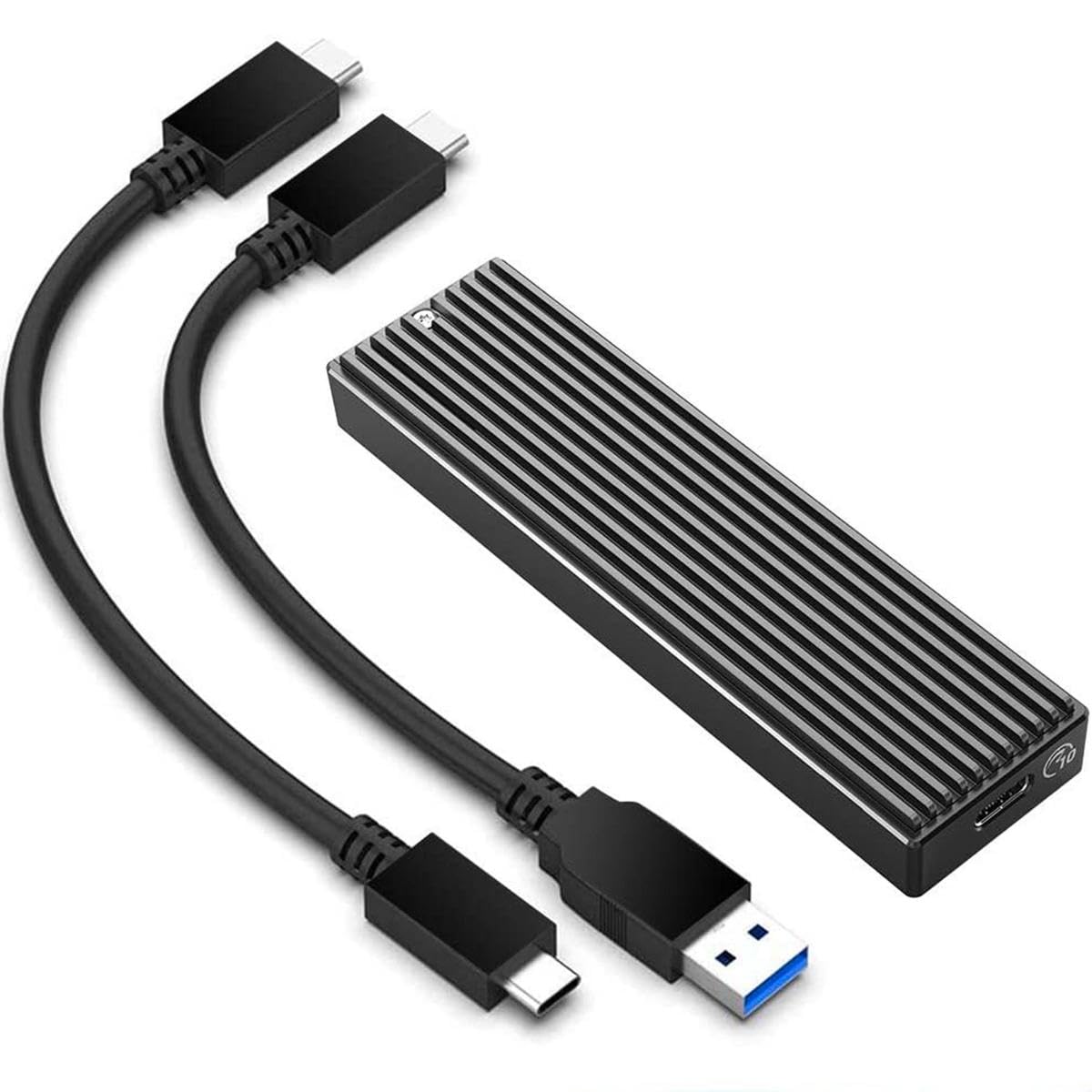 SIMPLETEK Caddy Obudowa SSD M.2 NVMe USB-C 10 Gb/s | USB 3.1 Gen 2, stop aluminium | SSD 480 GB w zestawie