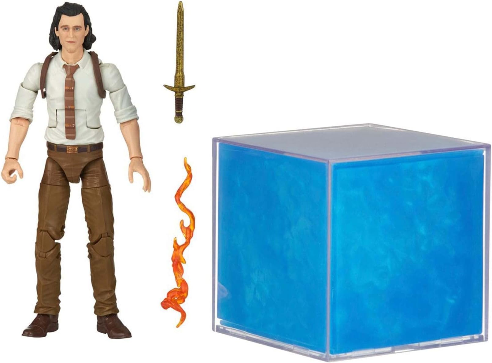 Marvel Legends Series Tesseract Electronic Role Play Accessory with Light FX, Marvel Studios' Loki Roleplay Item and 6” Collectible Loki Figure, F3437, LEGENDS PREMIUM GEAR