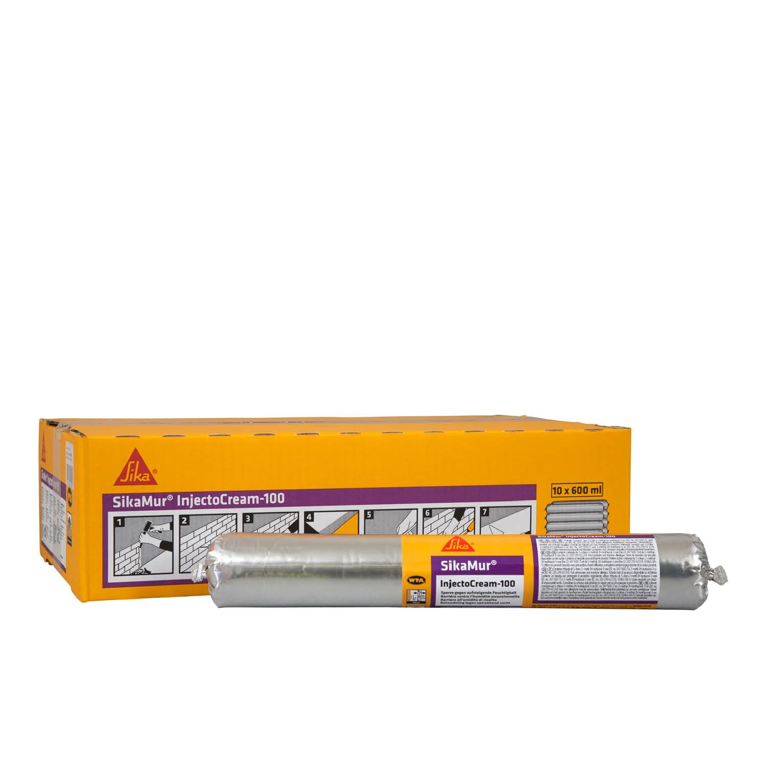 SIKA - Traitement humidité des murs - SikaMur InjectoCream 100-10x600ml