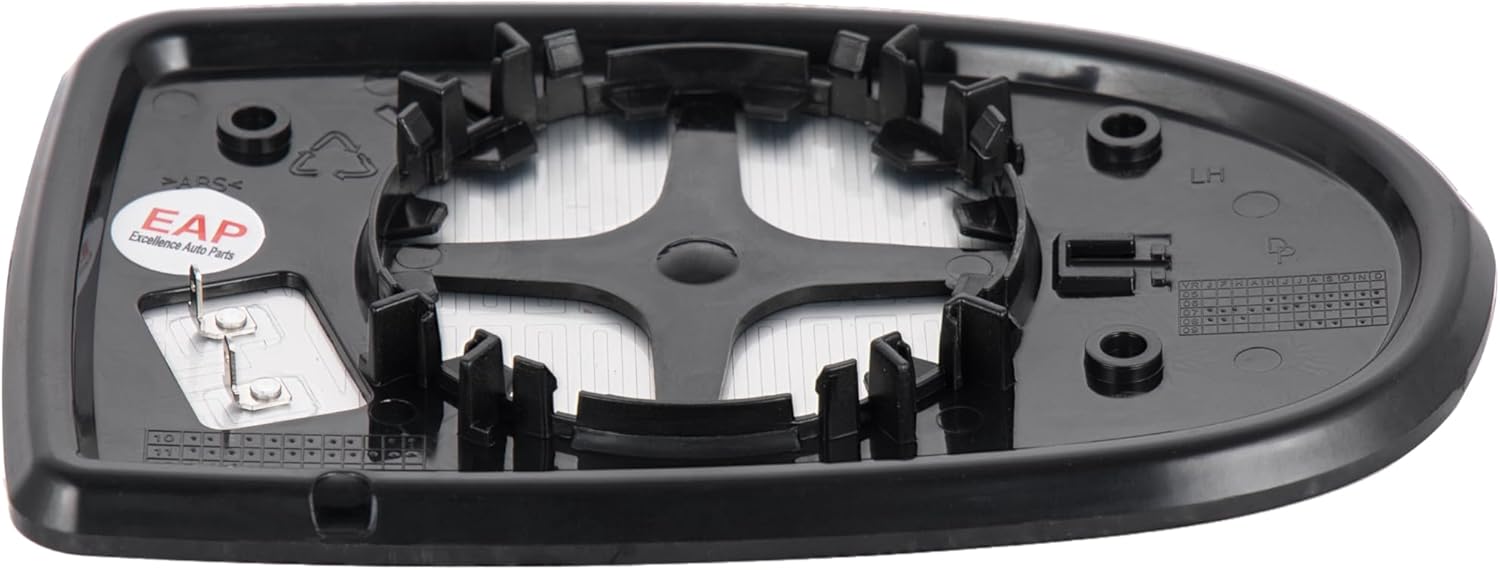 EAP Driver Side Mirror Glass Compatible With Jeep Compass 2007-2016, Heated, 68000019AA 68058797AA