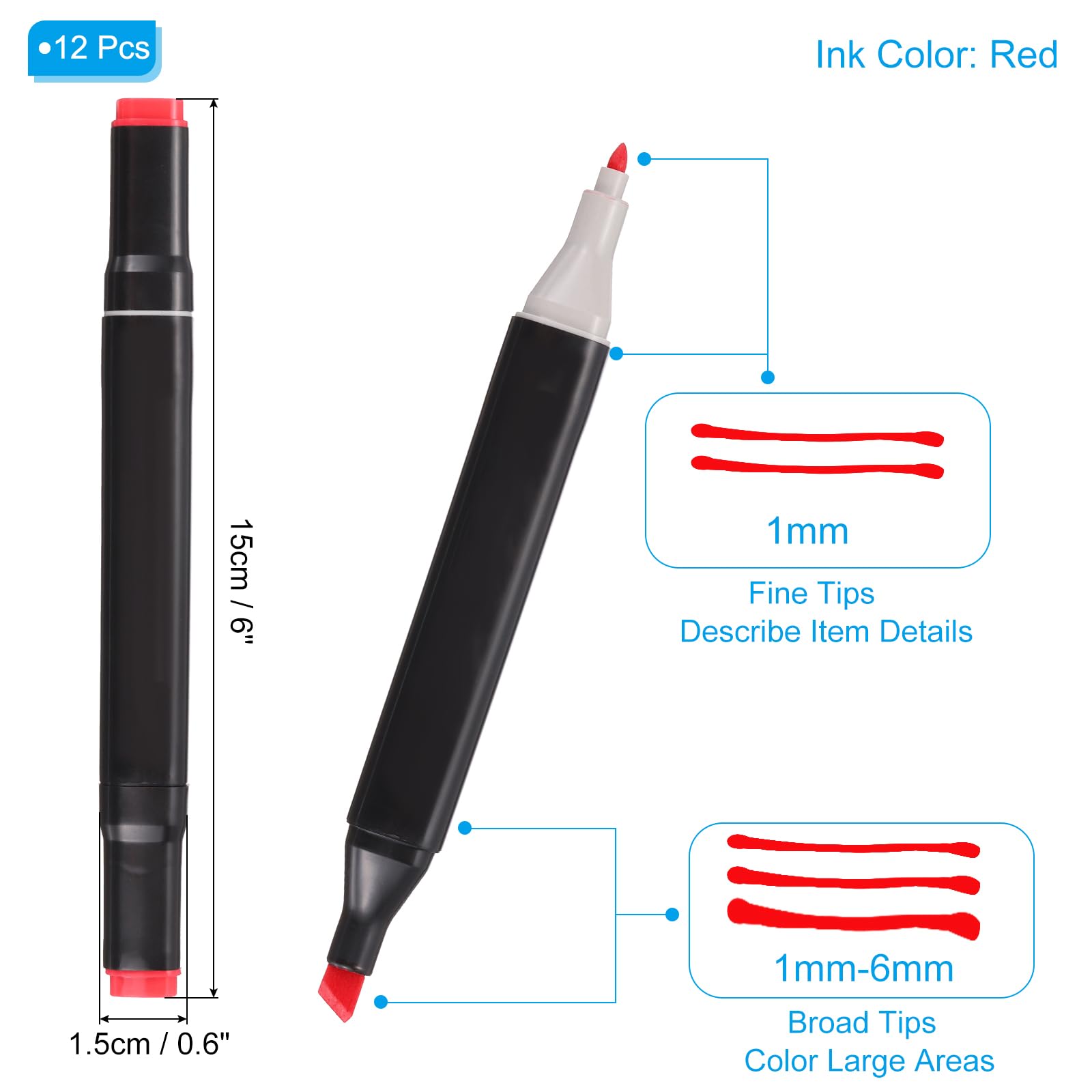 PATIKIL Dual Tip Alcohol Art Markers - Image 2