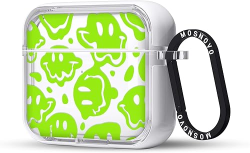 Miniatura 210 de MOSNOVO Funda protectora transparente para AirPods Pro 3, con anillo de metal duro de lujo de doble capa a prueba de golpes, diseñado para AirPods