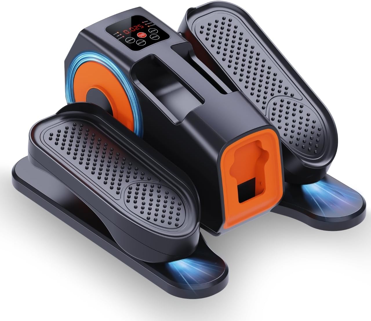 Under Desk Elliptical, Elliptical Leg Exerciser for Seniors, Home Portable Elliptical with Remote Control and 12 Adjustable Speeds, Electric Seated Pedal Exerciser Black