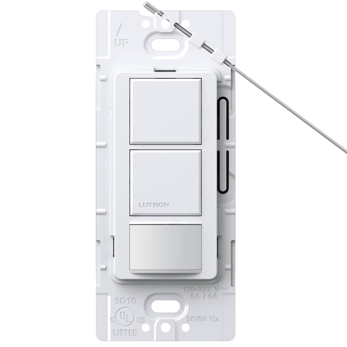 LutronMS-OPS6-DDV-WH Maestro 6-Amp Single Pole Dual Circuit Occupancy Sensing Switch, White