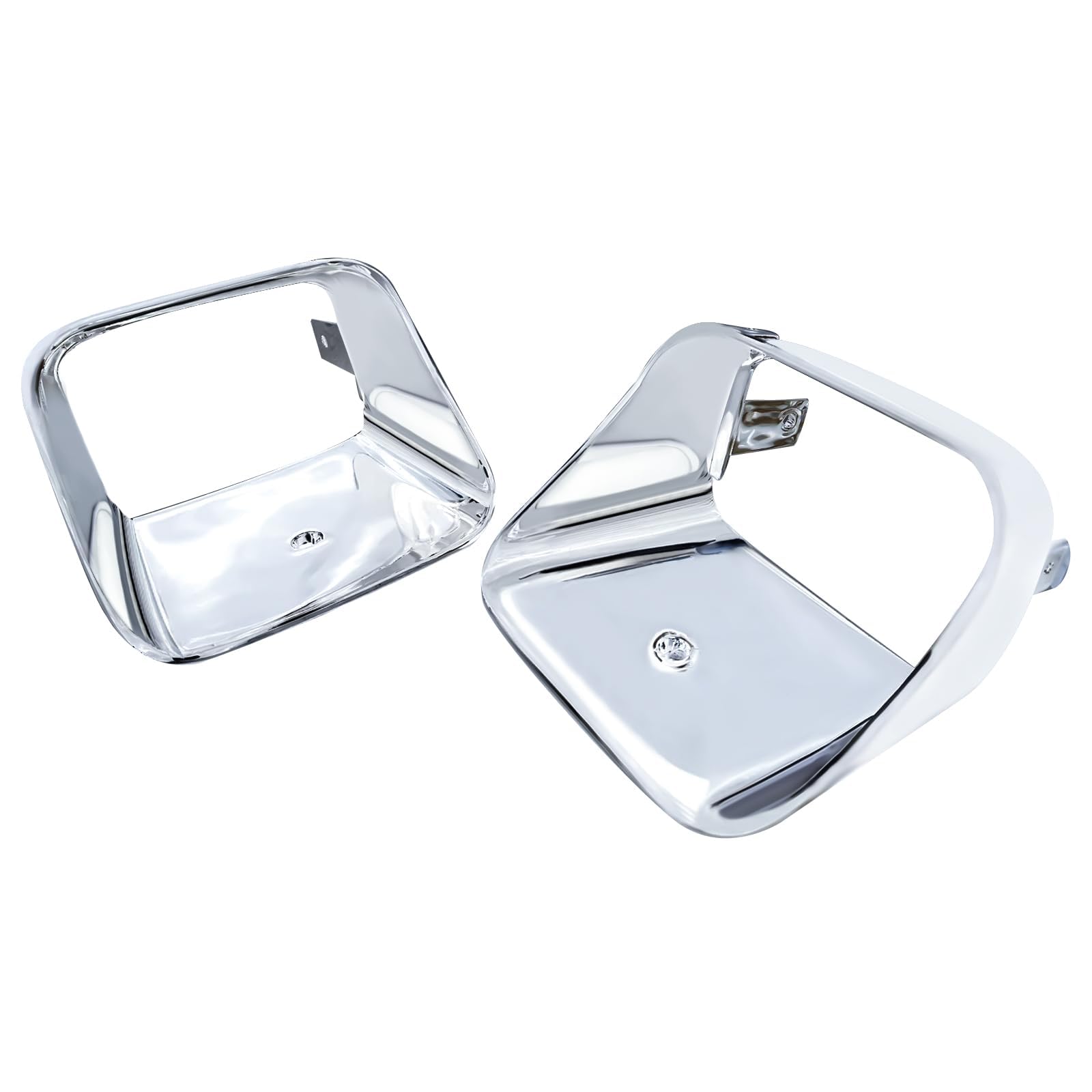 Kqqio Pair of Park Light Bezels - Compatible with 1978-1981 Chevy Chevrolet Camaro Z28, Fits Side Marker Lights (Driver & Passenger Side), Chrome