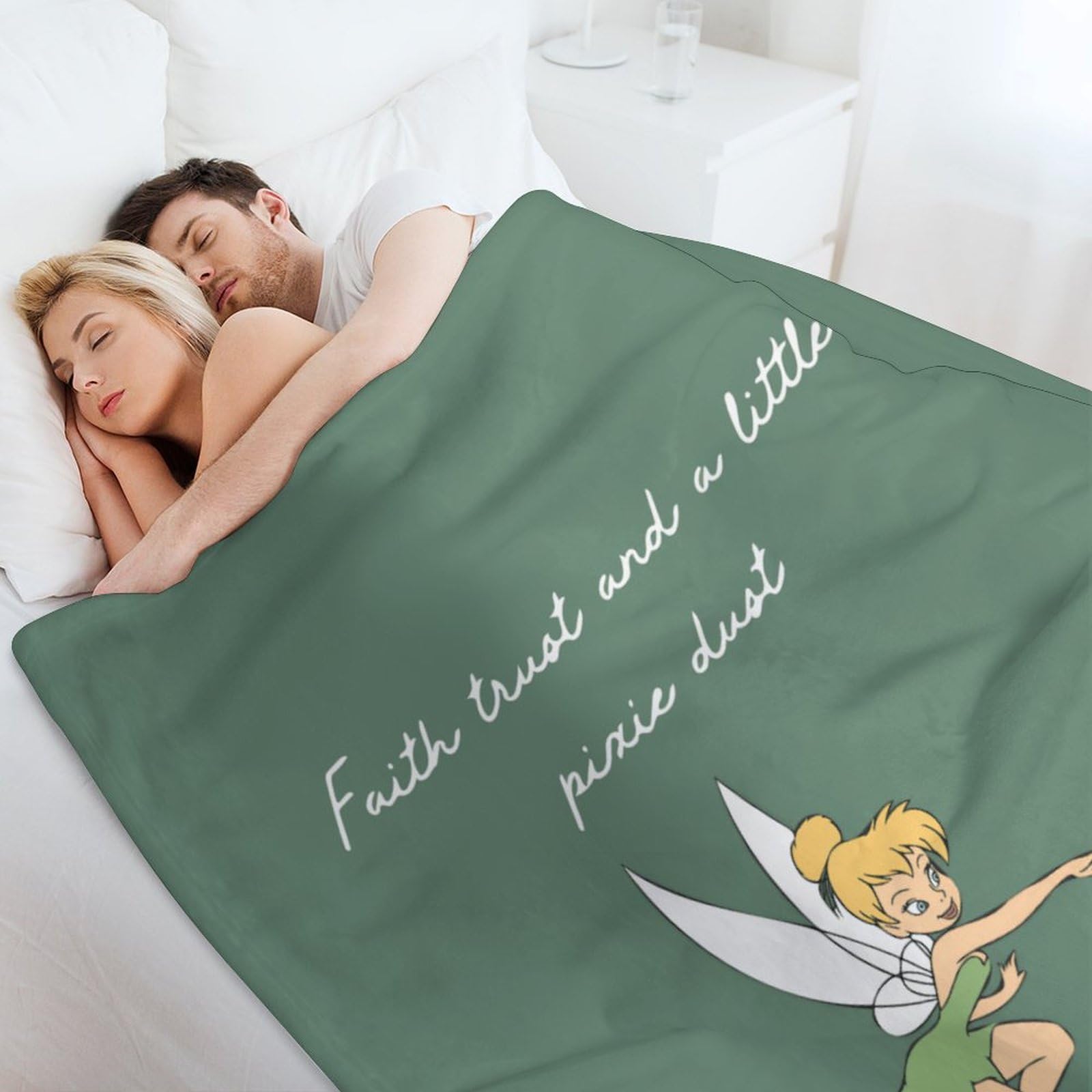 Amazon｜ティンカーベル 毛布 ブランケット 冬用 夏用 フランネル生地