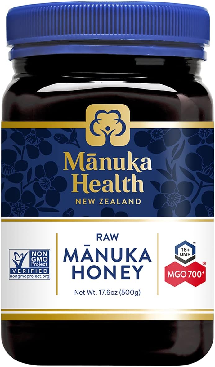 Manuka Health UMF 18+/MGO 700+ Ultra High-Grade Manuka Honey (500g/17.6oz), Superfood, Authentic Raw Honey from New Zealand