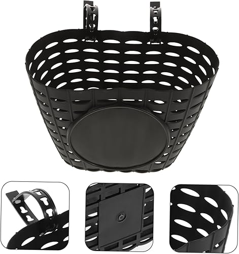 Miniatura 7 de Cesta de bicicleta para niños Manillar delantero de plástico Elevador de bicicleta para niños Accesorios de bicicleta Tamaño (negro)