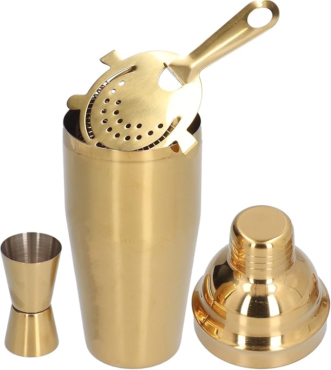 Set de Coctelería Elegante 750ml Acero Inoxidable con Colador y Medidor miniatura 8