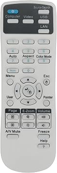 Universal Remote Control Replacement Compatible with Epson Projector