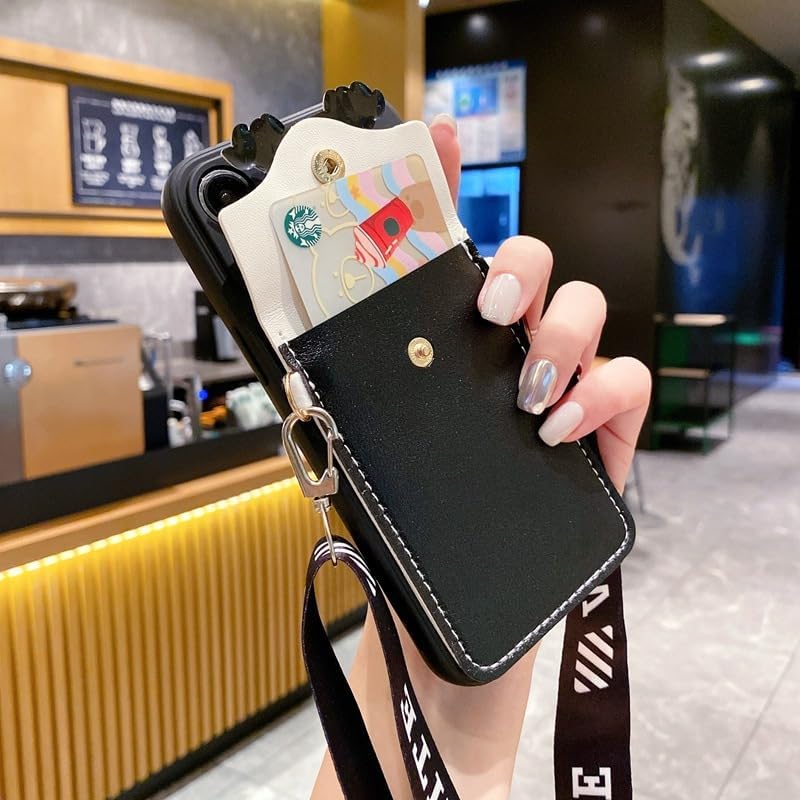 Miniatura 3 de Funda para iPhone 11 de Mickey Mouse, bonita funda protectora de TPU suave con cordón cruzado de 6.1 pulgadas para iPhone 11, diseño de orejas