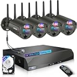 【2-Way Audio & 90 Days Storage】 Wireless Security Camera System, Wireless Cameras for Home Security, Outdoor WiFi Video Surveillance Systems