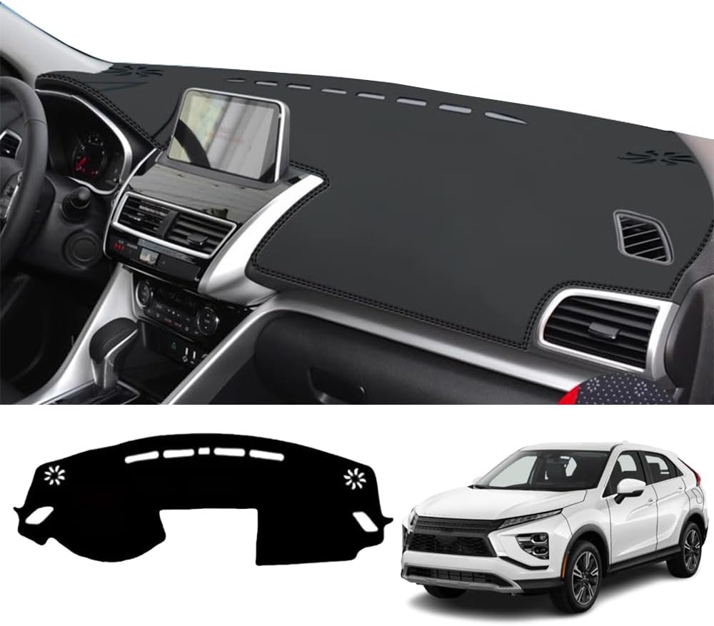 Kakash Custom Interior Accessories for Mitsubishi Eclipse Cross 2018-2021 2022 2023 2024 2025 Dashboard Cover Mat Dash Covers Reduces Glare Eliminates Cracking Protector Sunshade No Glare(without HUD)