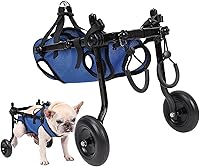 Vista 1 de VIDECOR Silla de ruedas ajustable para perro para patas traseras, sillas de ruedas para mascotasperritos con patas traseras discapacitadas