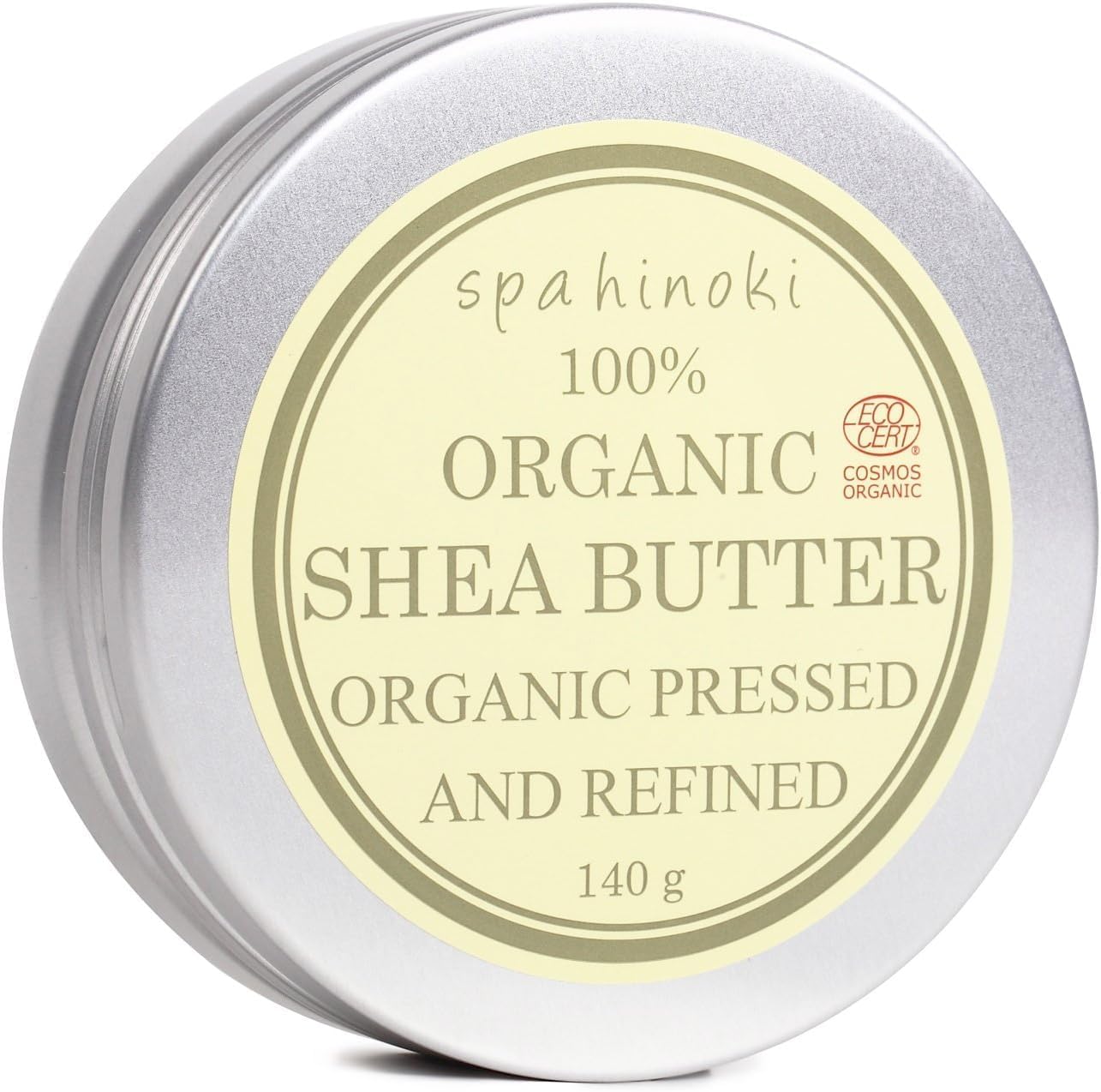 Spahinoki Organic Shea Butter 140g Purified (Ecocert Certified) Skin Care Lip Care Nail Care Hair Care Hair Balm