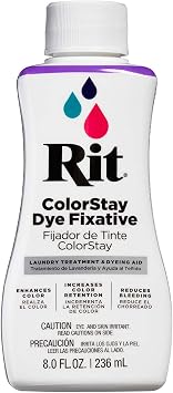 Rit Dye Rit 8 oz. ColorStay Dye Fixative - Keeps Tie-Dye Colors Bright, Prevents Bleeding and Fading - Bulk 12 Pack