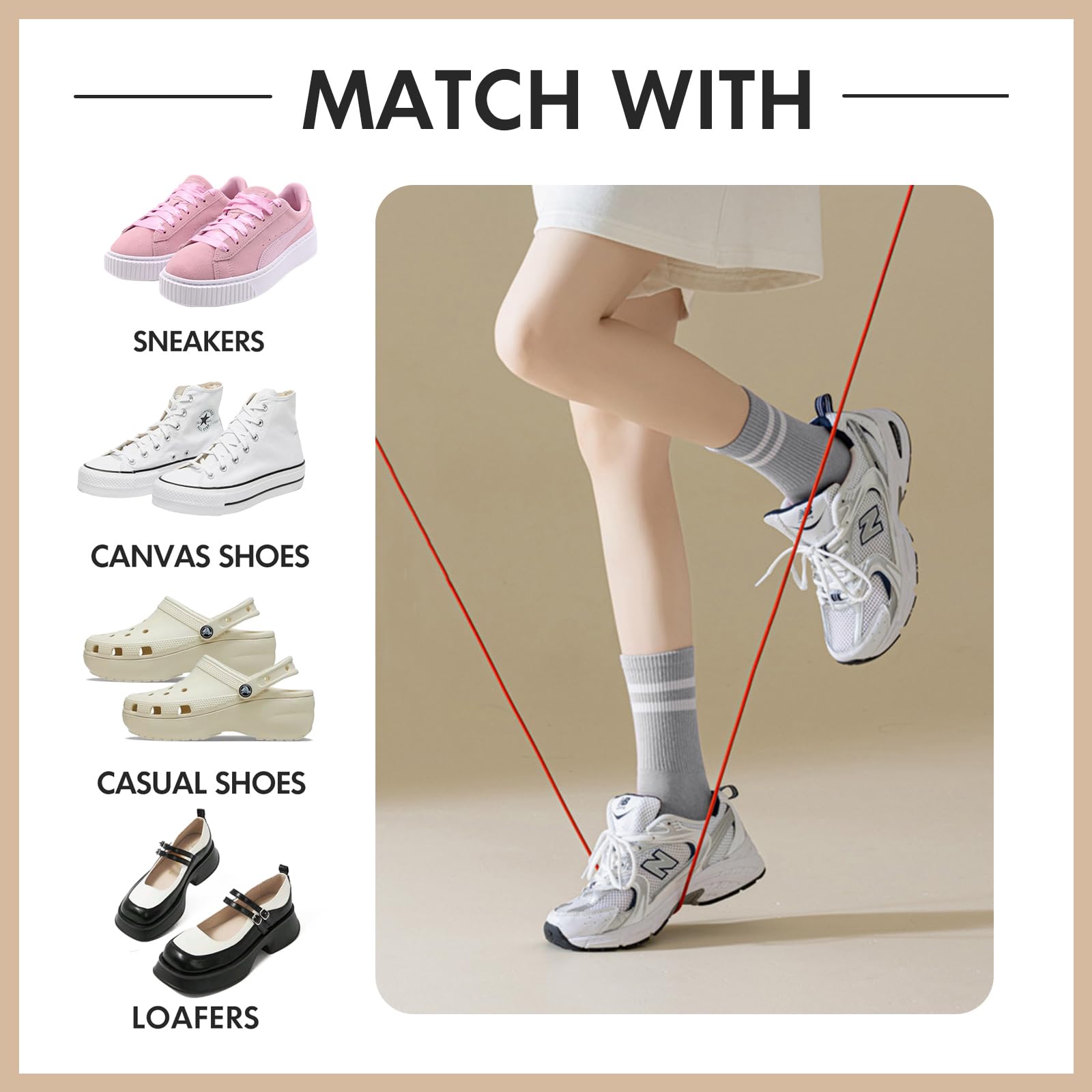 10 pares de calcetines largos antideslizantes con agarres para mujer, yoga, barra pura, ballet, entrenamiento, baile, 10 pares
