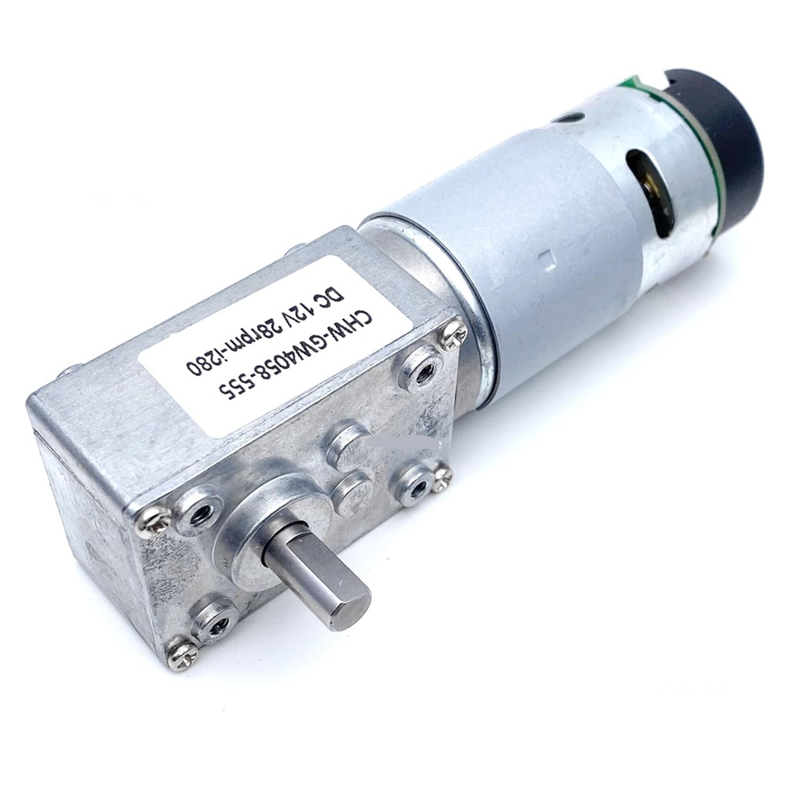 GW4058-555 Gleichstrommotor mit hohem Drehmoment, MAX 95 W, Turbinen-Schneckengetriebe, 12 V, 24, Encoder, Parksperrenmotor(DC 12V,1 Ratio 72)